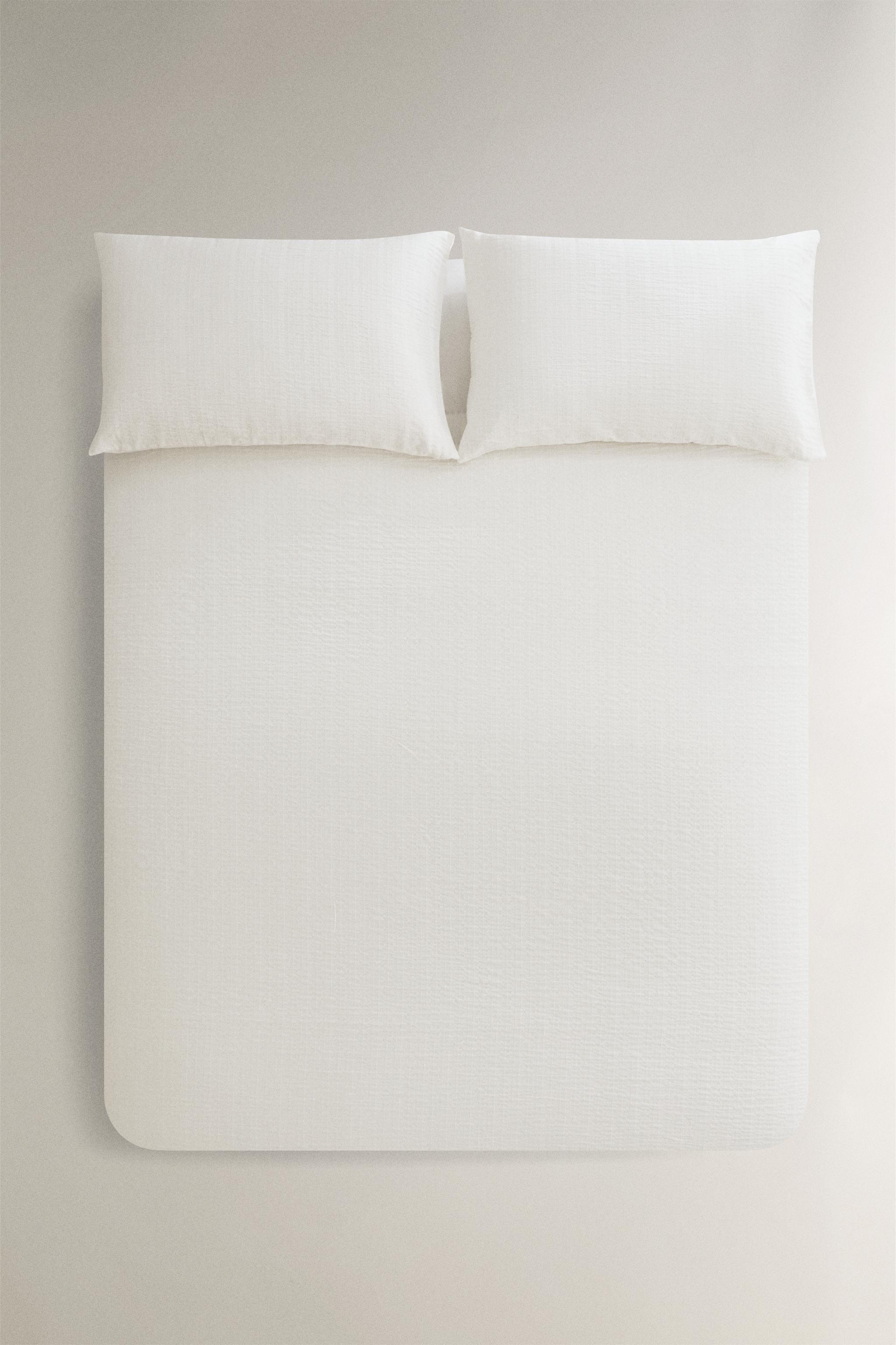 TEXTURED COTTON DUVET COVER